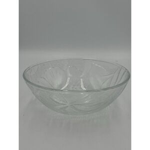 KIG Indonesia Hibiscus Clear Pattern Clear Glass Bowl